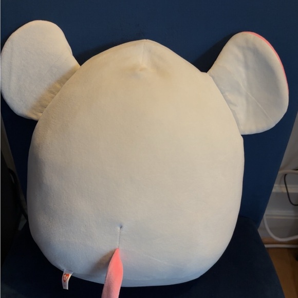Squishmallows Cream and Pink Mouse Stuffed Animal - Picture 2 of 2